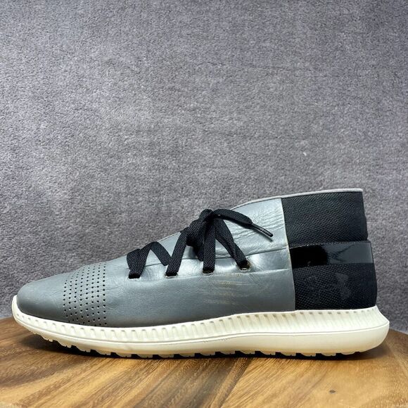 Under Armour Veloce Mid Gray Black Casual Athletic Sneakers Shoes Men's Size 9.5 - Picture 3 of 9